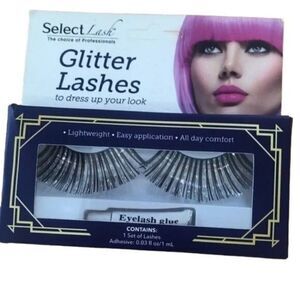 Select Lash Glitter Lashes False Eyelashes with Eyelash Glue‎ Set